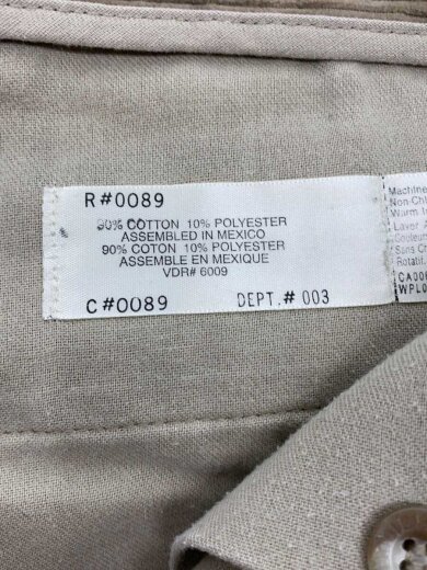 商品画像：90s/白タグ/コーデュロイ/ボトム/33/コットン/BEG/無地 6