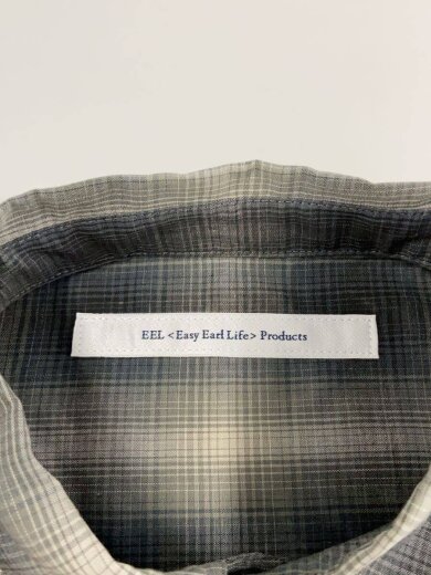 商品画像：CONKARA SHIRT 1/2/半袖シャツ/S/ポリエステル/GRY/オンブレCK/E-25406B 3