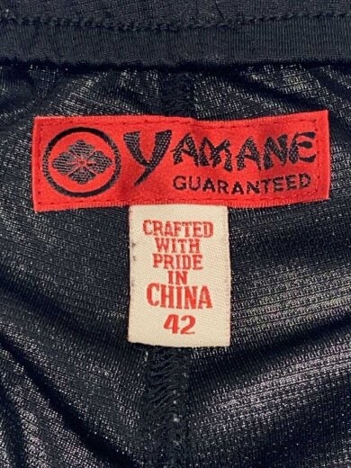 商品画像：YAMANE GUARANTEED/サイドライン/金カモメ刺繍/ショートパンツ/42/ポリエステル/BLK// 4