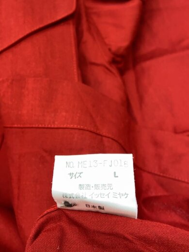 商品画像：91AW/90s/黒タグ/長袖シャツ/L/レーヨン/RED/無地/ME13-FJ018// 4