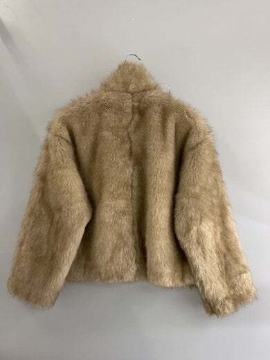 商品画像：quui/leather belt fur jacketジャケット/FREE/ポリエステル/BEG/無地/UU3// 2