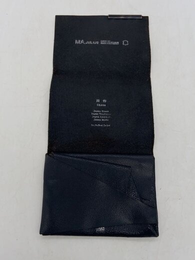 商品画像：3つ折り財布/レザー/BLK/メンズ// 6