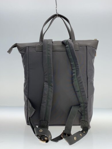 画像：JILL by JILLSTUARTリボンスクエアバックパック/リュック/ナイロン/GRY/無地/125-91840343