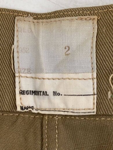 商品画像：50S/グルカパンツ/緑青発生考慮/VINTAGE/ボトム/2/コットン/KHK 4