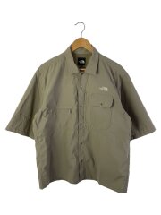 S/S TRIP FIELD SHIRT/M/ポリエステル/BEG/無地