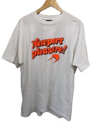 90s/Newport pleasure/USA製/Tシャツ/XL/コットン/WHT