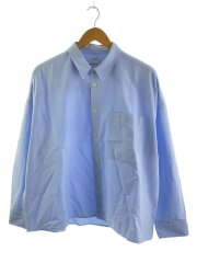 BOXY OVERSIZED/ポルトガル/長袖シャツ/L/コットン/BLU/無地/8050-30-10022