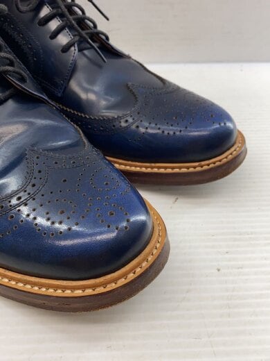 商品画像：ウィングチップ/ドレスシューズ/25.5cm/NVY/レザー/12003 7