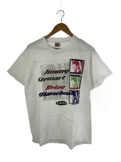 商品画像：1995s/銀タグ/USA製/REALAY MARATHON/Tシャツ/L/コットン/WHT 1