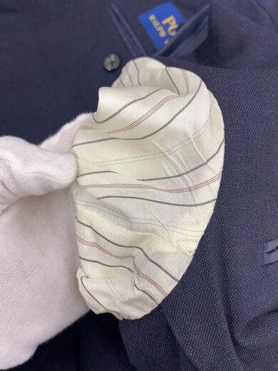 商品画像：テーラードジャケット/36/ウール/NVY/無地/200013615/脇裏と袖裏汚れ有// 7