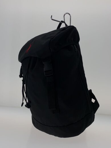 商品画像：ロゴ刺繍/リュック/ポリエステル/BLK/j746-1018 2