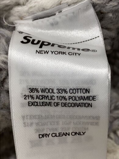 商品画像：23AW/Patchwork Cable Knit Cardigan/カーディガン(厚手)/L/ウール/GRY 4