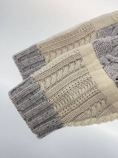 商品画像：23AW/Patchwork Cable Knit Cardigan/カーディガン(厚手)/L/ウール/GRY 5