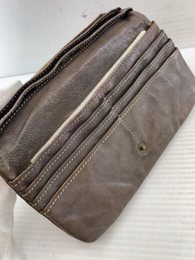 商品画像：長財布/レザー/BRW/無地/レディース// 6