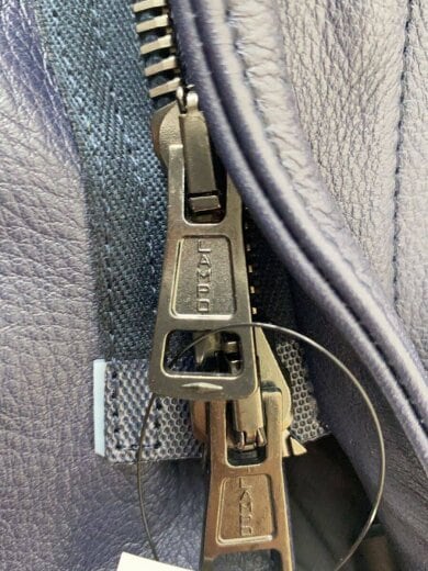 商品画像：シングルライダースジャケット/ダブルLAMPOジップ/M/牛革/BLU/無地/106-0045 6