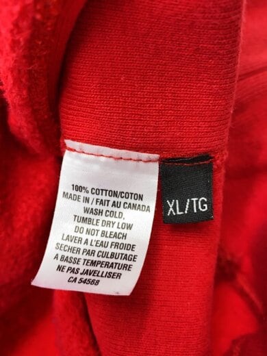 商品画像：ロゴパーカー/XL/コットン/RED/プリント 4