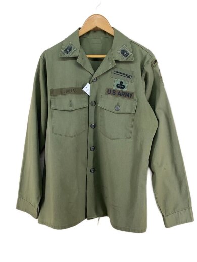 商品画像：長袖シャツ/--/コットン/KHK 1