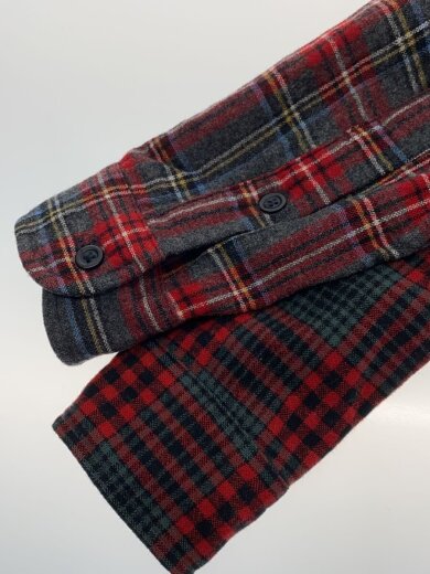 商品画像：00s/クレイジーパターン/ネルシャツ/M/ウール/マルチカラー/チェック/AA410-71200-R4 5