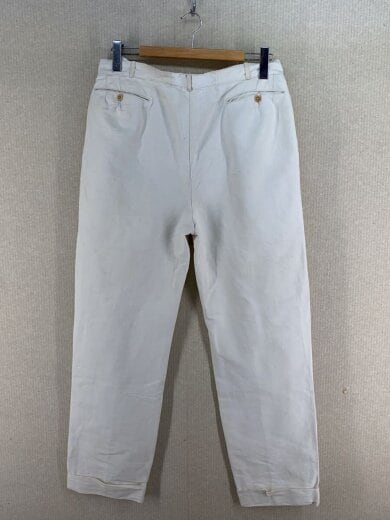 商品画像：30s頃/ビンテージ/ヴィンテージ/トラウザー/ボトム/--/コットン/WHT/無地 2