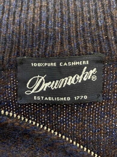 商品画像：ニット・セーター(薄手)/--/カシミア/NVY/無地/ハーフジップ// 3