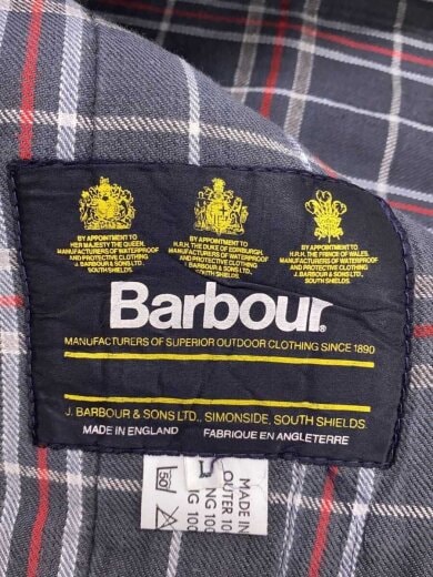 商品画像：3クラウン/スウェード切替し/イングランド製/キルティングベスト/L/--/NVY/無地 3