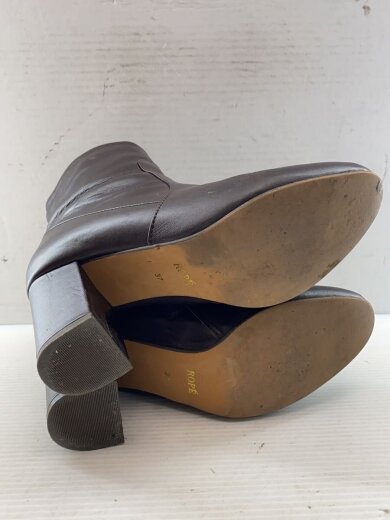 商品画像：ラウンドトゥショートブーツ/37/BRW/牛革/GGA-39010 4