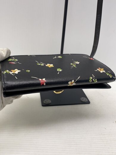 商品画像：ウォレットショルダー/BLK/花柄/レザー 4