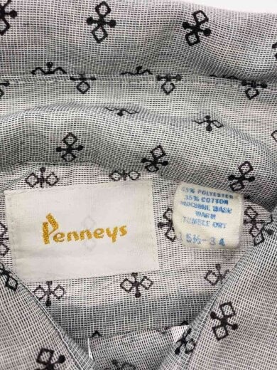 商品画像：長袖シャツ/15.5/ポリエステル/IDG/総柄/VINTAGE/薄手 3