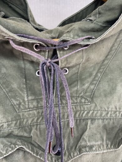 商品画像：50s/山岳部隊/ハイキングスモック/レースアップアノラックパーカー/58/--/KHK/無地 5
