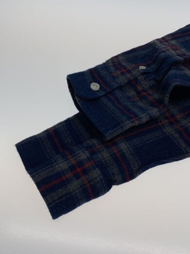 商品画像：CLASSIC/ポケロゴ/長袖シャツ/S/コットン/NVY/チェック 5