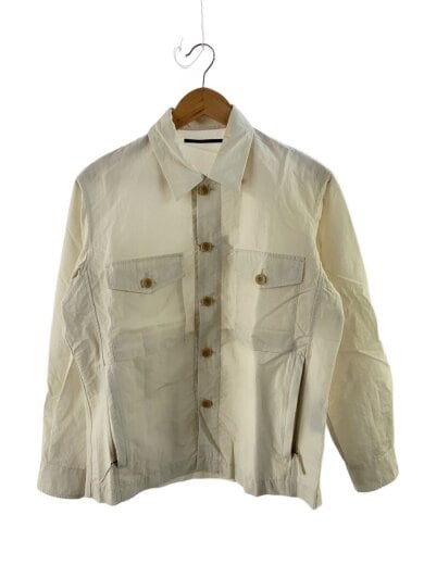 商品画像：長袖シャツ/S/コットン/CRM/無地/25-011-300-1007-1-0 1