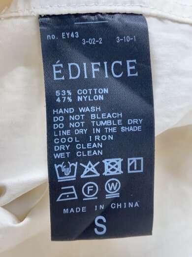 商品画像：長袖シャツ/S/コットン/CRM/無地/25-011-300-1007-1-0 4