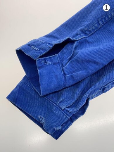 商品画像：SAVOIE/ユーロワークジャケット/コットンツイル/--/コットン/BLU/無地/9100-9035 4