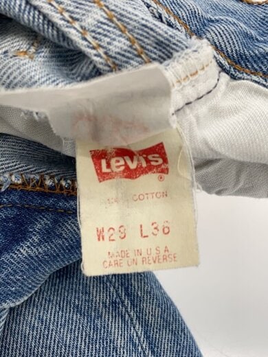 商品画像：刻印555/USA製/90s/ボタンフライ/ボトム/29/デニム/IDG/無地/501-5900 5