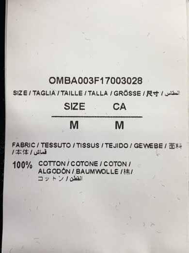 商品画像：スリーブロゴバックバイアススウェット/M/コットン/BLK/プリント/OMBA003F17003028 4