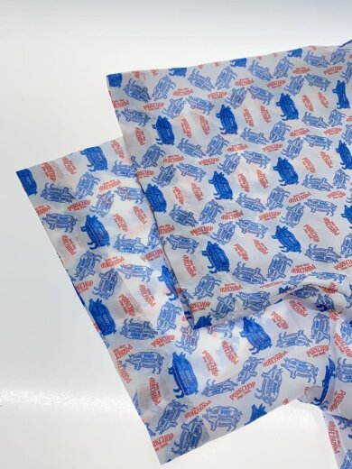 商品画像：半袖シャツ/L/ポリエステル/BLU/総柄/PORK AOP SHIRT 5