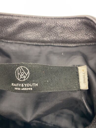 商品画像：レザージャケット・ブルゾン/S/山羊革/BLK/無地/1225-199-6610// 3