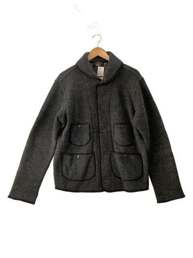 商品画像：ジャケット/M/コットン/グリーン/無地/SHW SRT JKT LONG SLEEVE CARDIG 1