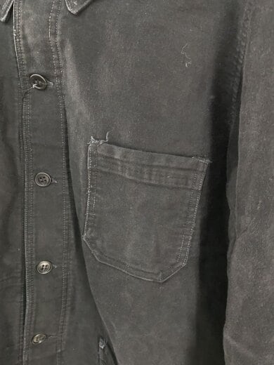 商品画像：AU BON BERGER/50s頃/モールスキン/ジャケット/--/コットン/BLK/無地 6