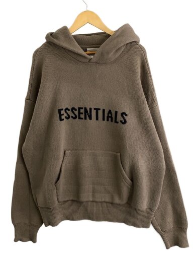 商品画像：LOGO HOODIE KNIT/パーカー/L/コットン/BEG/無地// 1