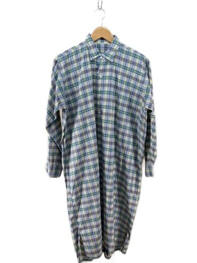 商品画像：30s～/グランパシャツ/ガラスボタン/長袖シャツ/--/ウール/GRY/チェック 1