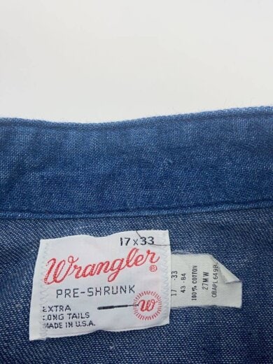 商品画像：70s/白タグ/長袖シャツ/17/デニム/IDG/27MW 3