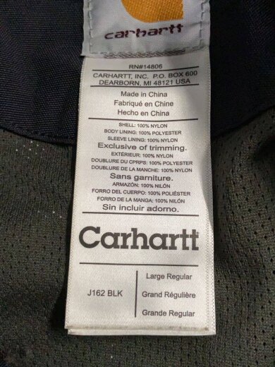 商品画像：Carhartt Shoreline Jacket/ジャケット/L/ナイロン/BLK/無地/j162// 4