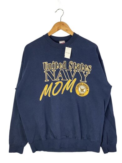 商品画像：80~90s/NAVY MOM/スウェット/XL/コットン/NVY/プリント 1
