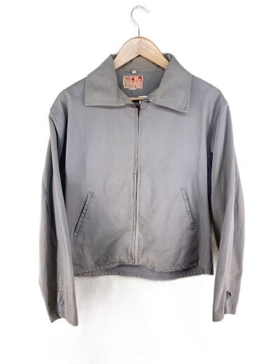 商品画像：50s-60s/VINTAGE/TALON/Miller Bros/ジャケット/40/コットン/GRY/無地 1