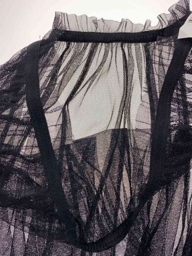 商品画像：Yue/チュールスカート/ロングスカート/M/ポリエステル/BLK/無地/wjd640 3