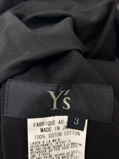 商品画像：シャツ/長袖ワンピース/3/コットン/BLK/無地/YW-D06-001// 3