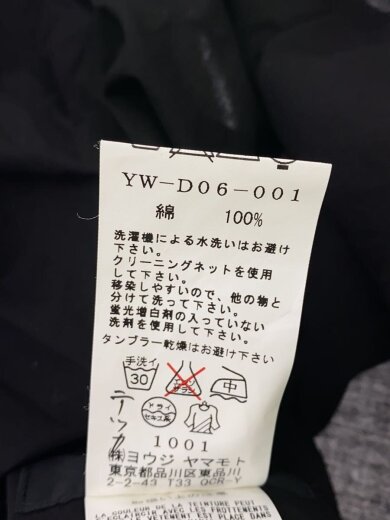 商品画像：シャツ/長袖ワンピース/3/コットン/BLK/無地/YW-D06-001// 4