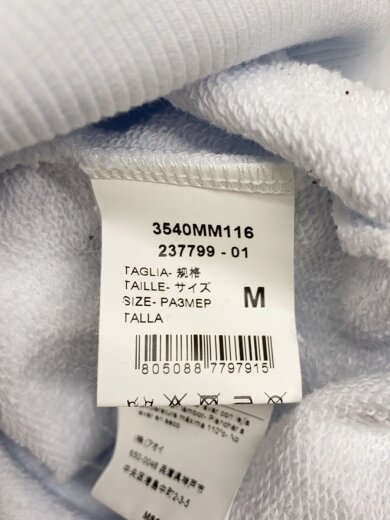 商品画像：スウェット/M/コットン/WHT/3540MM116 4