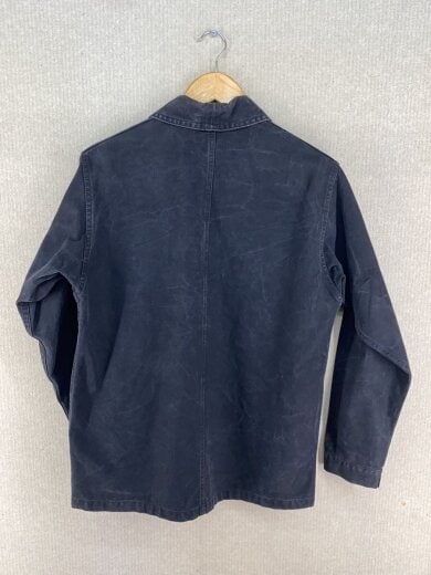 商品画像：60s～70s/コットンツイル/ブラック/カバーオール/--/コットン/BLK/無地 2